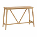 Mesa Retangular em Madeira Maciça de Carvalho Natural 120 x 60 x 75 cm